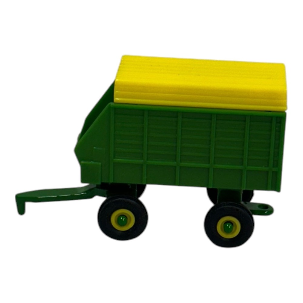 Ertl Green and Yellow Die-Cast Forage Wagon Farm Toy Trailer F0520YL01